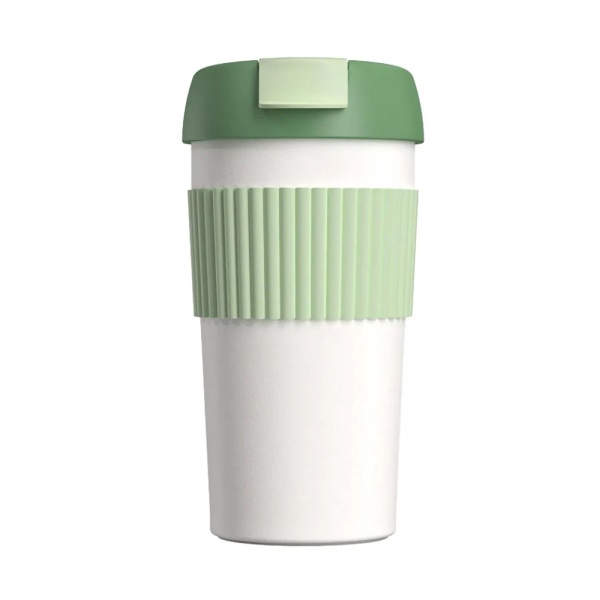 Термокружка Kiss Kiss KKF Rainbow Vacuum Coffee Tumbler, зелёный/белый